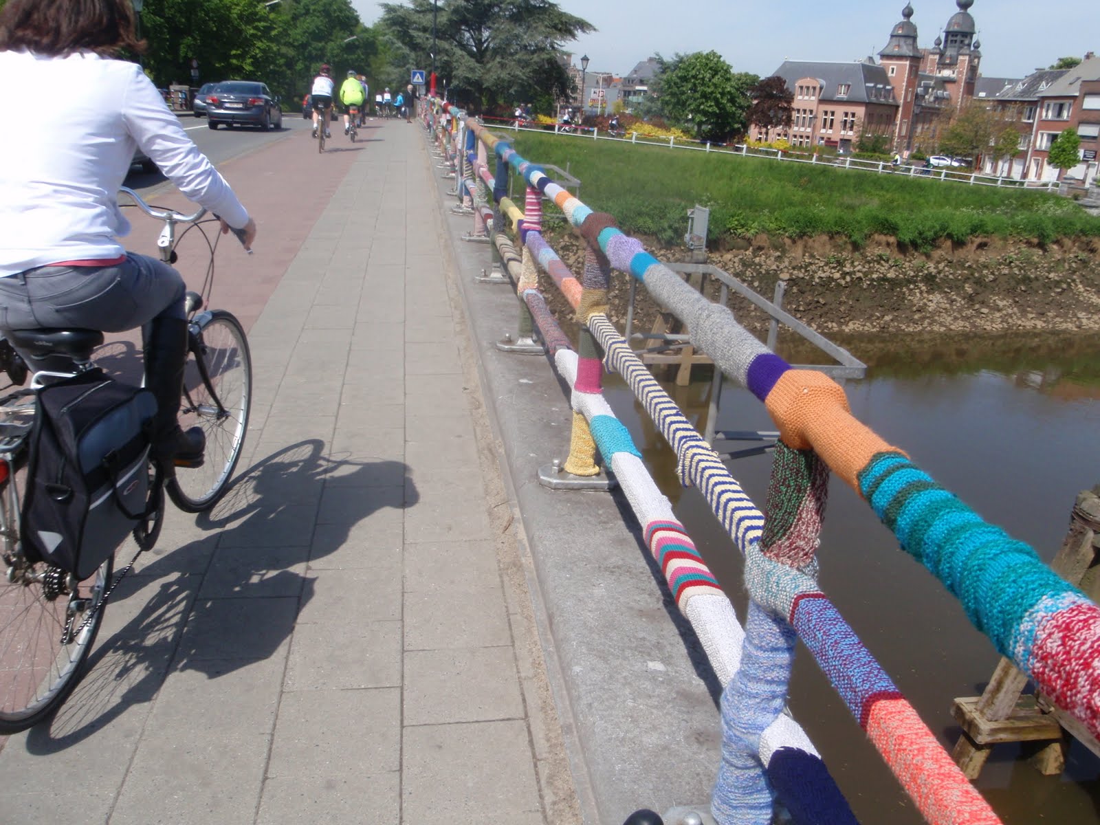 Knitted Handrail at the bridge to Lier- belgium special